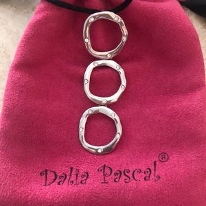 Dalia Pascal Sterling Silver Crystal Necklace Limited Edition